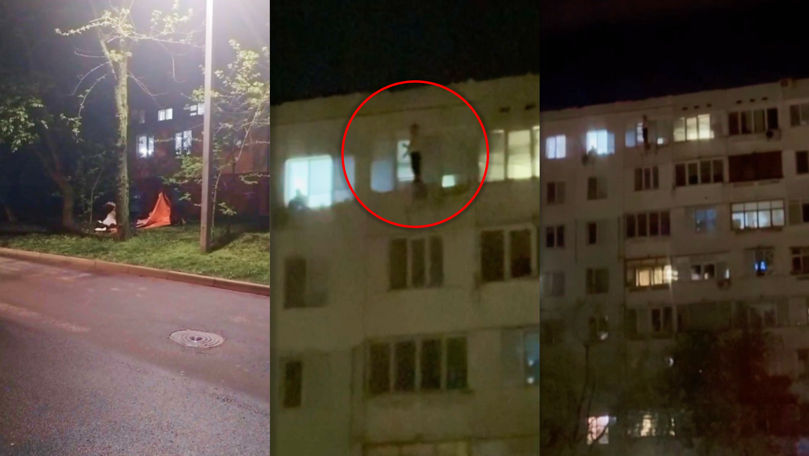 Alertă la Ciocana: Un bărbat a vrut să se arunce de la înălțime. Ce spune Poliția