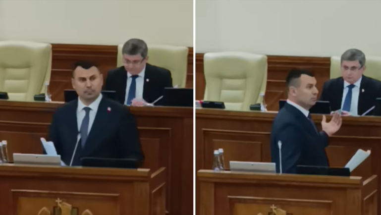 Deputat, după ce Igor Grosu i-a închis microfonul lui Vasile Costiuc: Jos dictatura