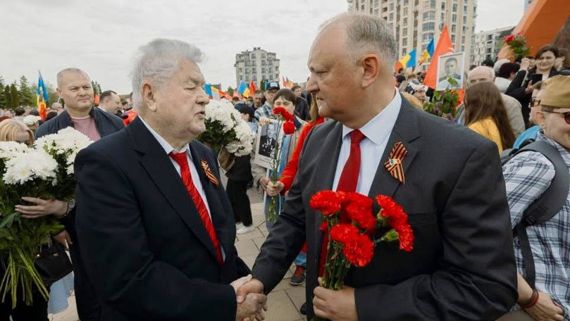 IGP: Șapte demnitari au purtat simboluri interzise la marșul de 9 Mai din Chișinău