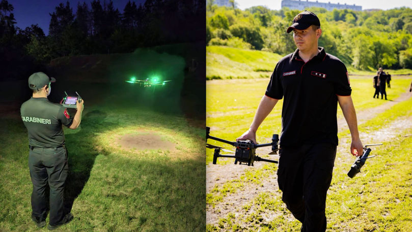 Carabinierii din Moldova au fost instruiți să folosească drone în misiuni