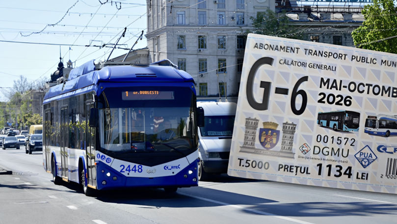 De astăzi, chișinăuienii vor plăti 7 lei pentru o călătorie cu transportul public