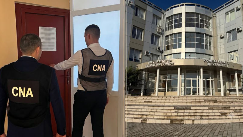 Doi decani ai Universității din Comrat, reținuți de CNA pentru corupție. Rectorul, bănuit în dosar