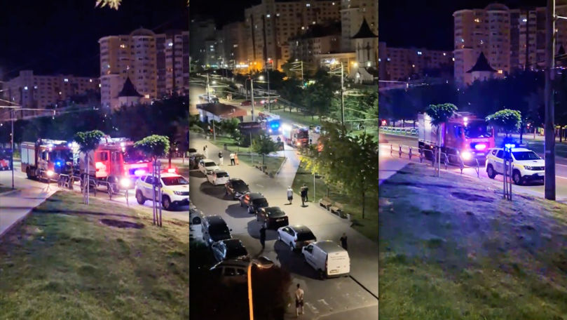 Incendiu nocturn la Ciocana: Șapte echipaje de pompieri au intervenit de urgență