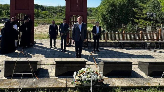 Ilie Bolojan a adus un omagiu eroilor români la Mănăstirea de la Țiganca