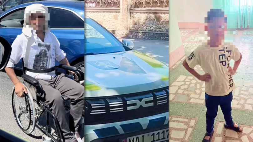 Un bărbat care simula o dizabilitate pentru a cerși, depistat de polițiști