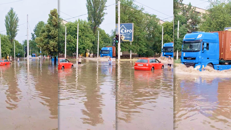 Chișinău, sub ape: Imagini filmate în diferite sectoare