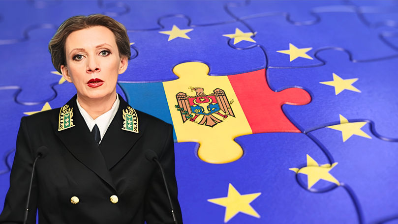 Zaharova: Decizia de a deschide negocierile pentru aderarea Moldovei la UE, politică