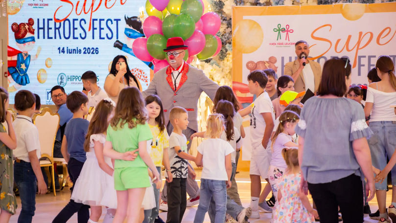 Emoții și zâmbete la festivalul SUPER HEROES FEST, dedicat copiilor care au învins cancerul