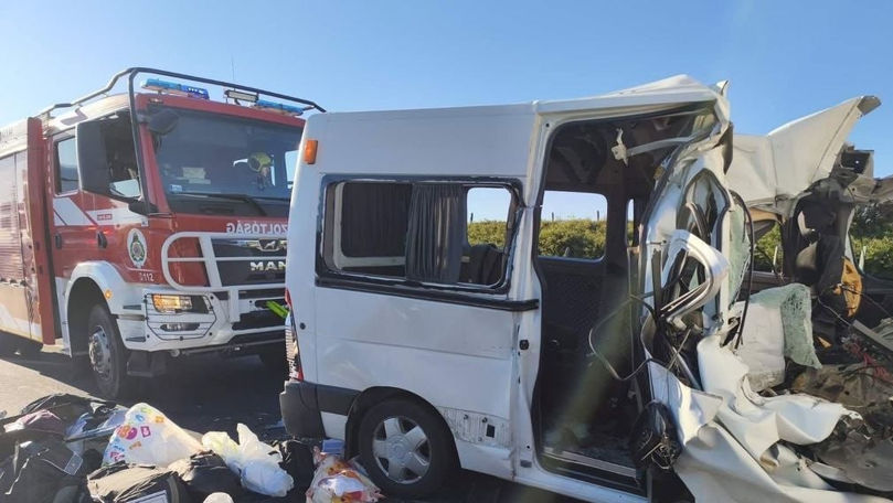 Un microbuz din Moldova, implicat în accidentul din Ungaria cu 8 morți