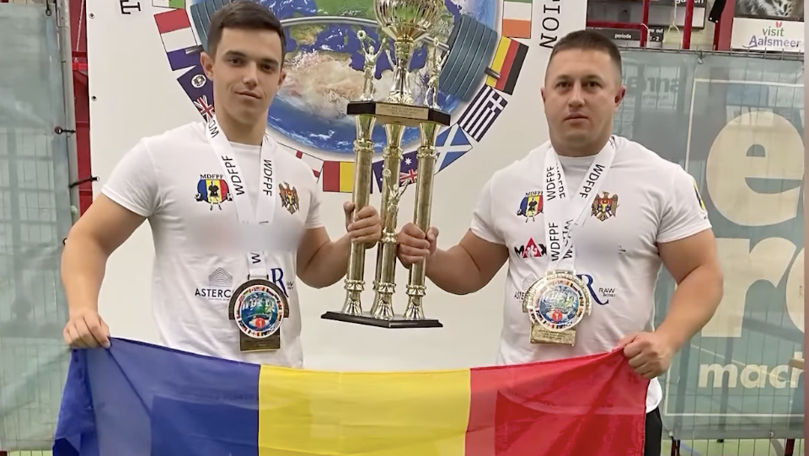 Istoria polițistului din Moldova care a devenit campion mondial la powerlifting