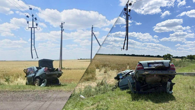 Accident mortal lângă Valea Perjei: Un stâlp a fost rupt în două în urma impactului
