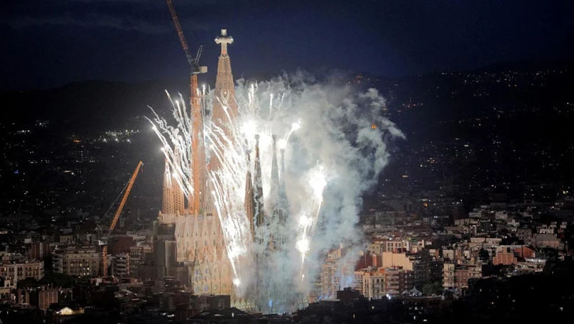 Cel mai înalt turn al Sagradei Familia a fost binecuvântat de Papa Leon al XIV-lea