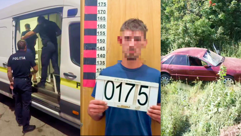 Un tânăr, reținut de Poliție după ce a spart geamul unei mașini și a furat-o