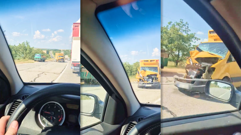 Accident pe traseul Otaci – Rezina: Un camion, avariat