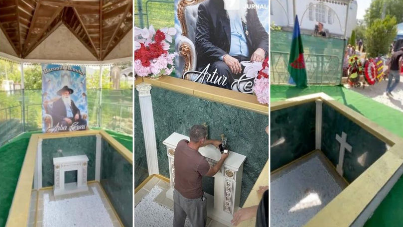 Baronul Artur Cerari a fost înmormântat într-un cavou din marmură
