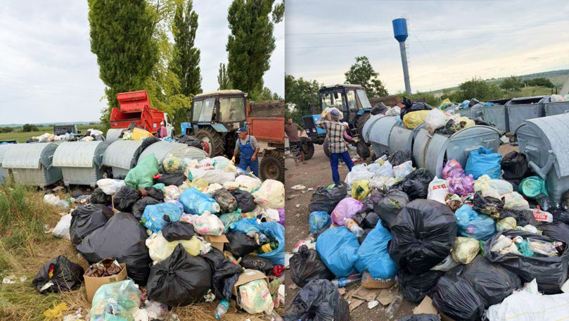 Tone de gunoaie, colectate de pe malurile lacului Costești–Stânca