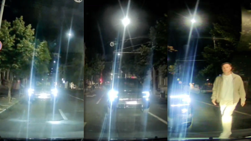 Scandal în trafic: Un șofer a intrat pe contrasens și a amenințat un conducător auto