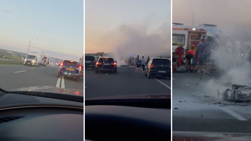 Grav accident la Orhei: Impact puternic între o motocicletă și un automobil