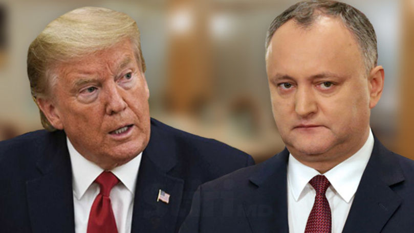 Dodon, mesaj de felicitare pentru SUA: Vă doresc pace, stabilitate și prosperitate