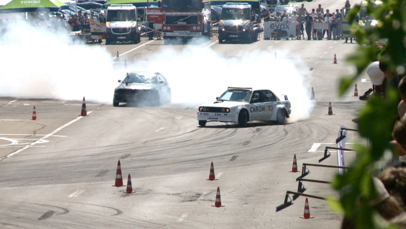 Spectacol de drift la Chișinău: 13 piloți au concurat pentru victorie