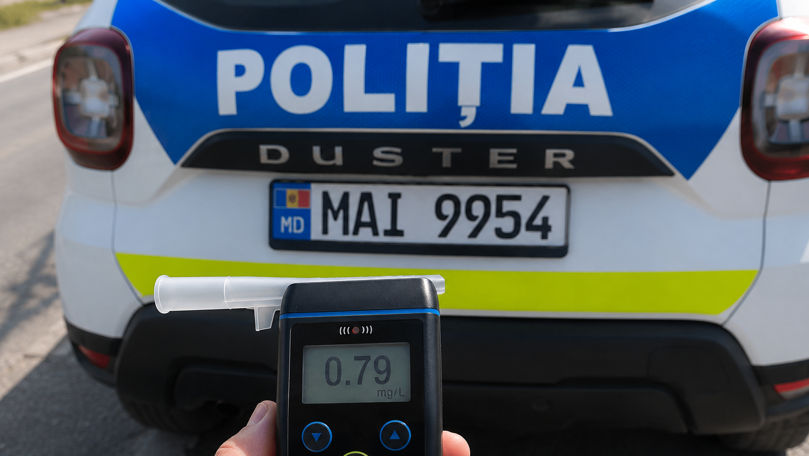 Patru șoferi și bicicliști beți, depistați de polițiști în raionul Strășeni