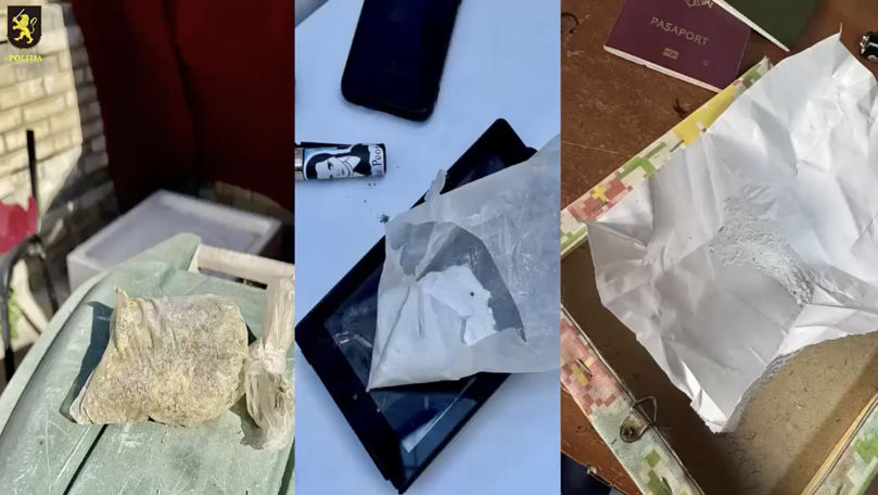 Percheziții la Chișinău: Un spațiu clandestin pentru consum de droguri, destructurat