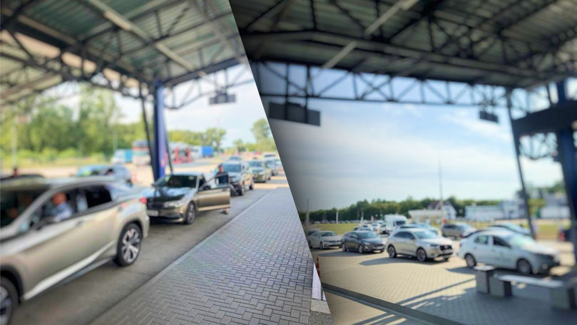Aglomerație la Vama Sculeni. Șoferii, îndemnați să aleagă alte puncte de trecere