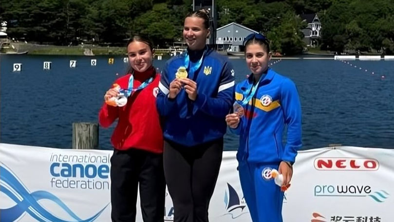 Elena Glizan a cucerit bronzul la Mondialele U-23 de canoe sprint