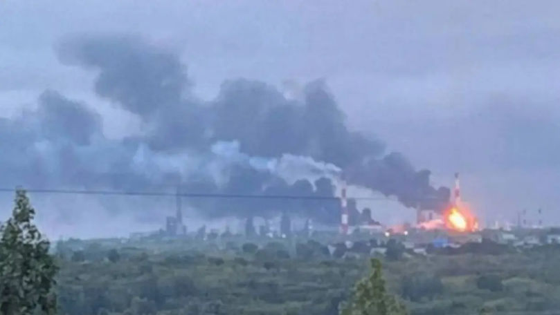 Ucraina lansează un atac asupra Rusiei. O rafinărie de petrol din Sizran, lovită