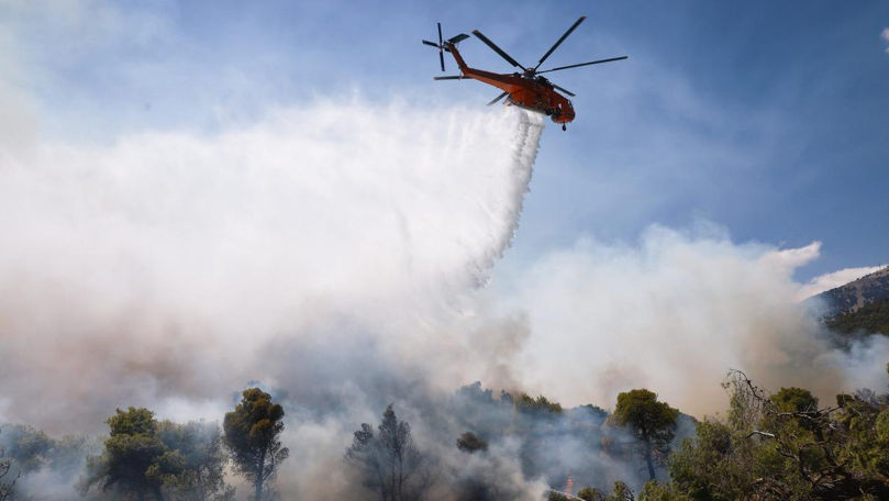 Două elicoptere s-au ciocnit în timp ce interveneau la un incendiu în Grecia