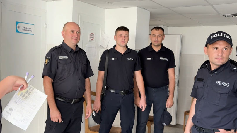 Dincolo de uniformă: Polițiștii din Căușeni donează sânge pentru cei aflați în nevoie