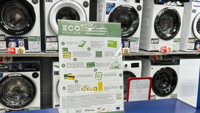 Peste 500 de gospodării au primit EcoVouchere pentru electrocasnice eficiente energetic