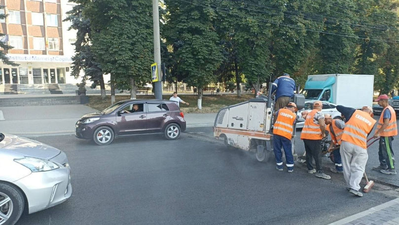 Strada Burebista are carosabil nou și o trecere pietonală supraînălțată