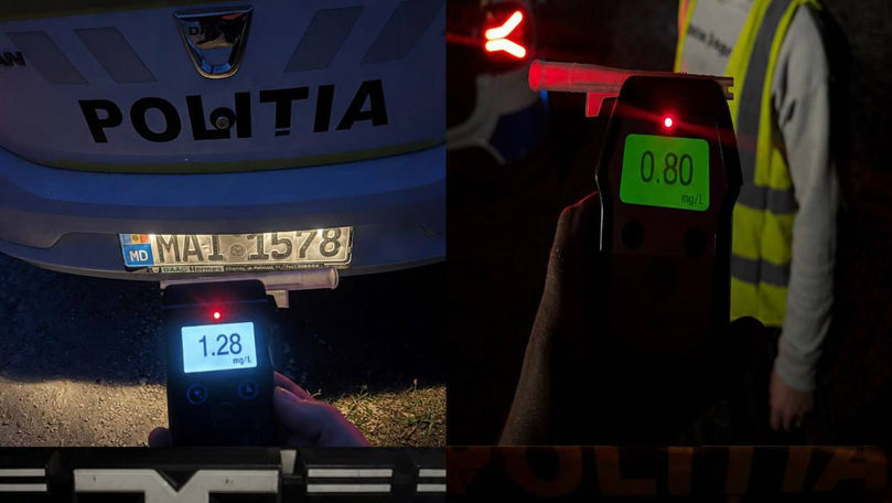 Patru șoferi și bicicliști în stare de ebrietate, depistați la Strășeni